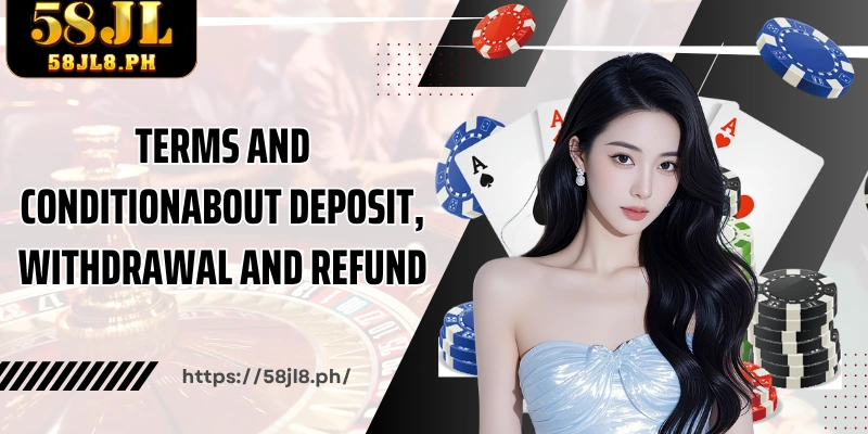 Terms and conditionAbout deposit, withdrawal and refund